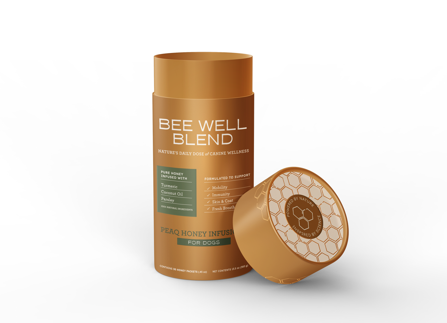Peaq Bee Well Blend-Functional Honey with Botanical Infusions for Dogs